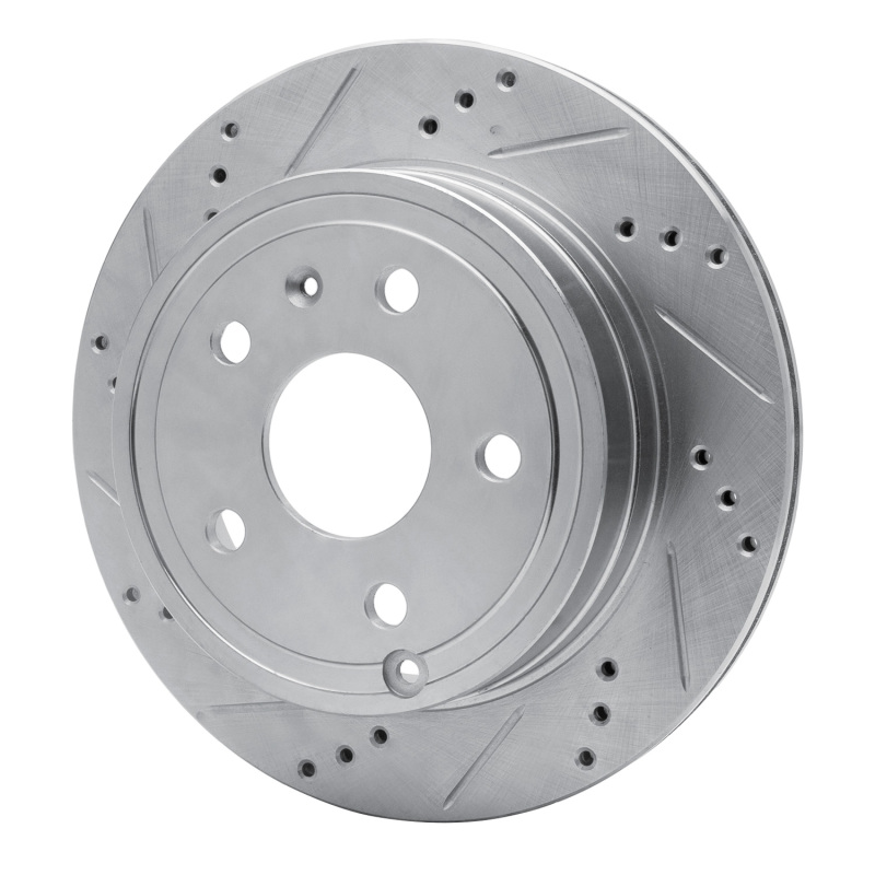 Chevrolet Express 4500 Brake Rotor (1) - Rear Left - R1 Concepts - Drilled & Slotted - Silver - `09-`20